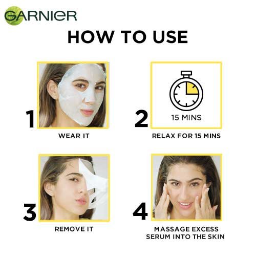 How to use Garnier Sheet Mask
